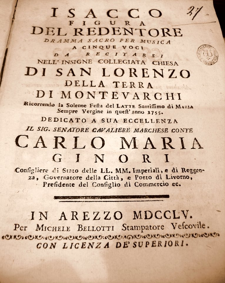 Pietro Metastasio Isacco Figura del Redentore