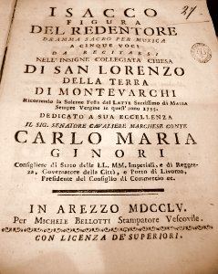 Pietro Metastasio Isacco Figura del Redentore