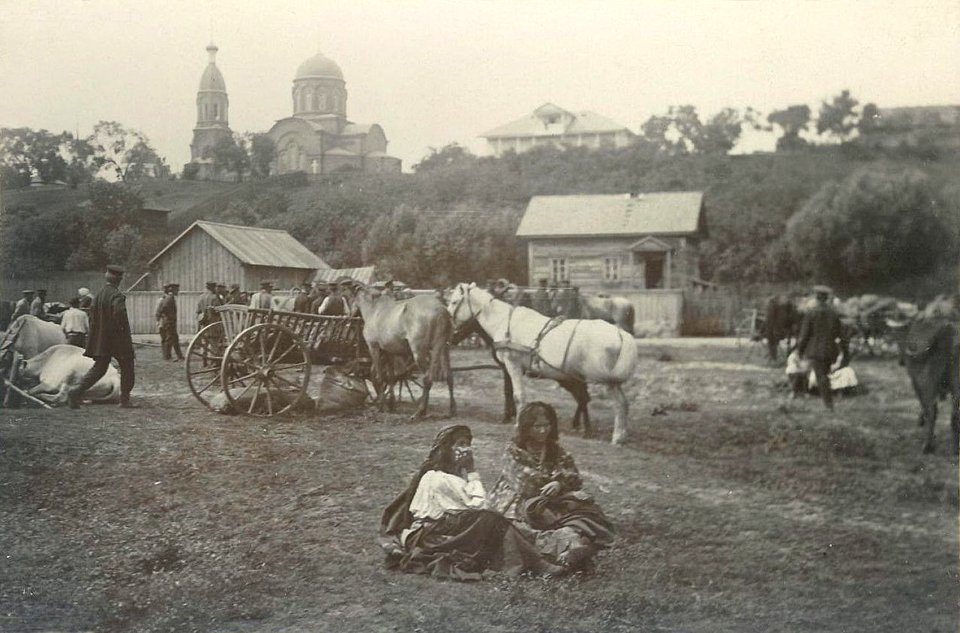 Pietrykaŭ, Mikałajeŭskaja. Петрыкаў, Мікалаеўская (I. Sierbaŭ, 1912)