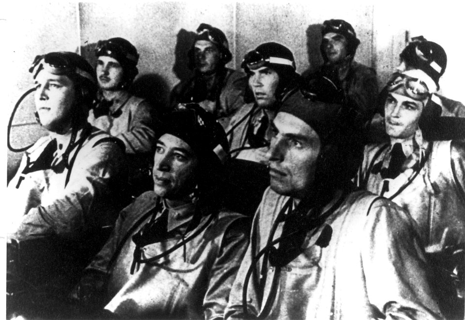 Pilots of VT-6 aboard USS Enterprise (CV-6) on 1 February 1942 (NNAM.1996.488.007.008)