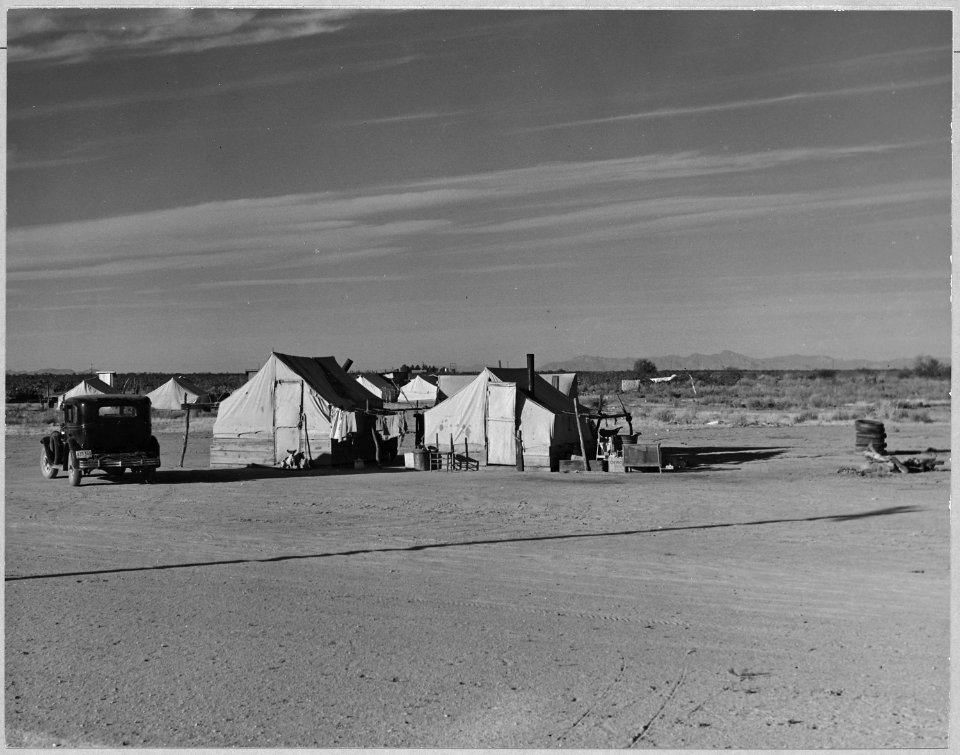 Pinal County, Arizona, outskirts of Eloy. Grower's camp for cotton pickers. - NARA - 522222
