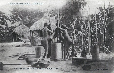Pileuses de mil-Pays Sara-Moyen Chari