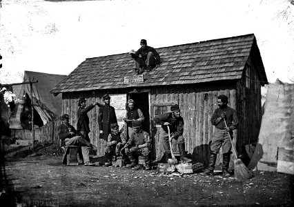 Pine Cottage, Soldiers' winter quarters - NARA - 524675