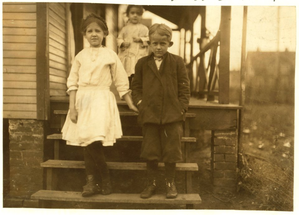 Pinkie Durham eight year old sweeper. See label -3730, and his sister Eliza. She began at eleven; now twelve according to the School Record. She recently had her leg broken in the mill. Boy LOC cph.3b31141