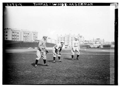 Pinch Thomas, Joe Wood, Casey Hagerman, Boston AL (baseball) LCCN2014690362