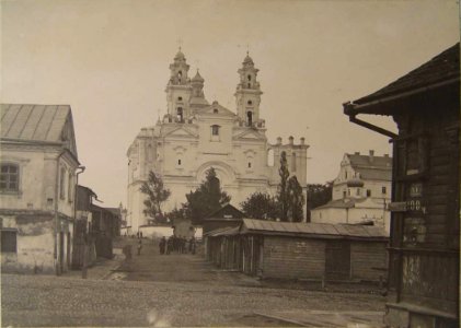 Pinsk, Stary Rynak, Katedra-Jezuicki. Пінск, Стары Рынак, Катэдра-Езуіцкі (1915-18) (2)