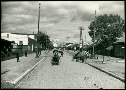 Pinsk, Bieraściejskaja-Vadapravodnaja. Пінск, Берасьцейская-Вадаправодная (H. Poddębski, 1936)