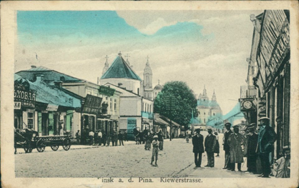 Pinsk, Vialikaja-Franciškanskaja. Пінск, Вялікая-Францішканская (1901-14, 1916)