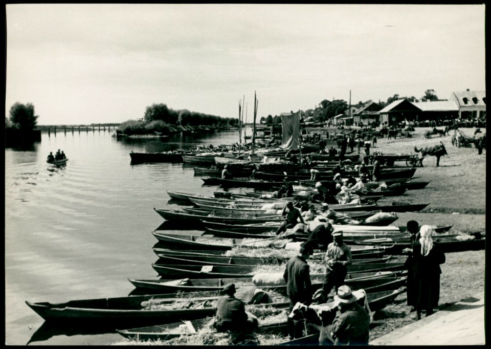 Pinsk, Nabiarežnaja. Пінск, Набярэжная (H. Poddębski, 1936)