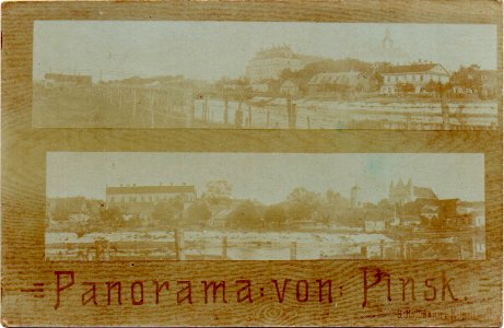 Pinsk, Pina-Stolinskaja-Listoŭskaja. Пінск, Піна-Столінская-Лістоўская (1916)