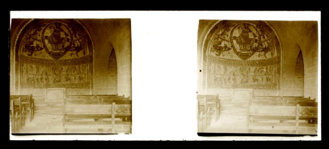 Pintures romàniques de l'absis del Monestir Romànic de Sant Miquel