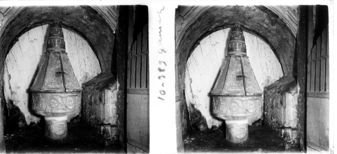 Pila baptismal de l'església de Sant Martin