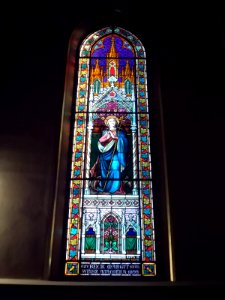 Pilgrim church, stained glass windows (1899), 2017 Máriaremete photo