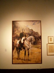 Pintura del Libertador en La Galeria de Arte Nacional. Arturo Michelena