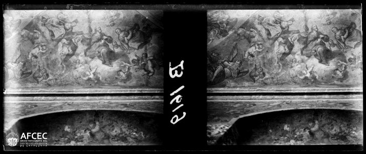 Pintura mural a l'interior de la Casa de Convalescència