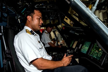 Pilots from the Vietnam People’s Navy participate in aircraft familiarization training. (16915468669)