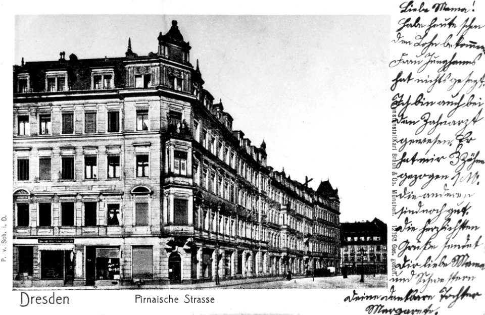Pirnaische Straße bella época Dresde