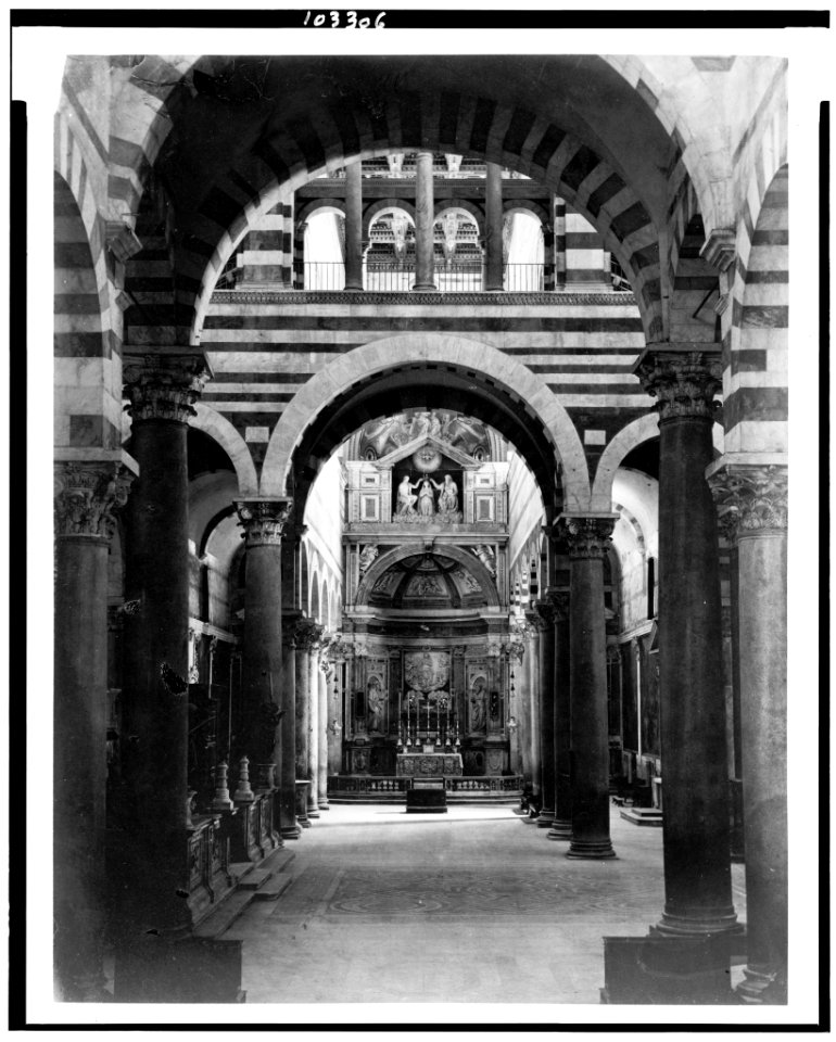 Pisa. Interior of cathedral LCCN91783471