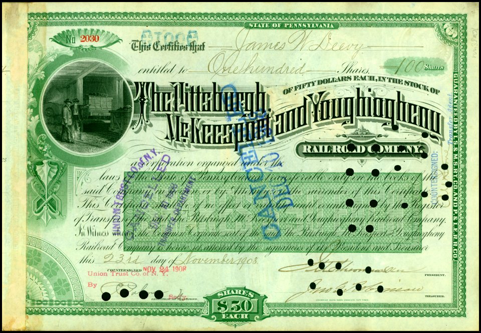 Pittsburgh, McKeesport and Youghiogheny RR 1908
