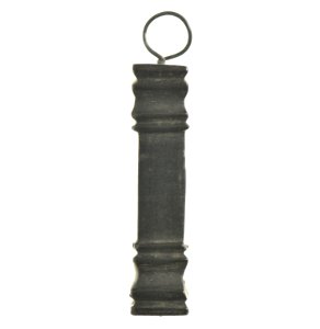Pilaarvormige kraal in git, 175 tot 350 NC, vindplaats- Koninksem, zuidwestgrafveld, 25.09.1908, graf, collectie Gallo-Romeins Museum Tongeren, GRM 4505