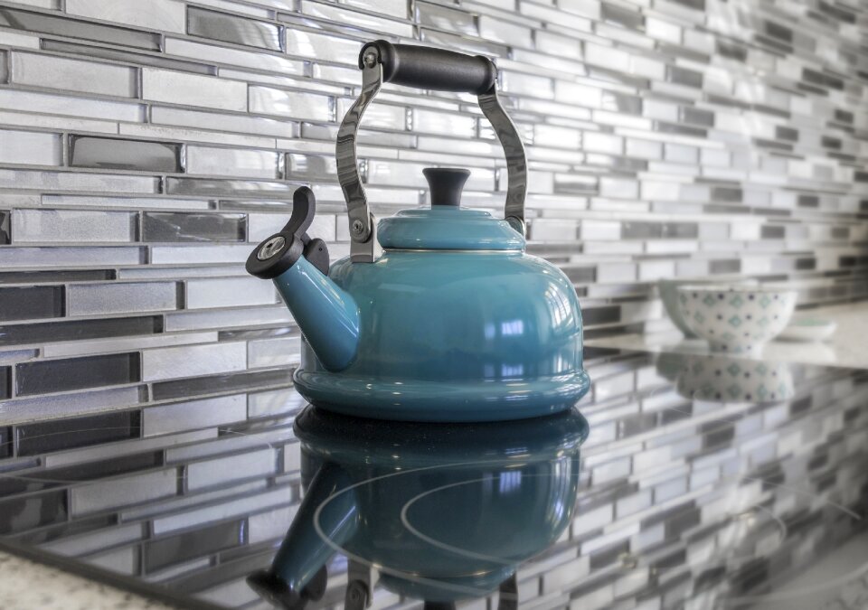 Glass tile staging real estate