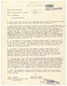 Pilot's Notes from the Ninth Powered Flight of the XS-1, 10-14-1947 (5884817929)