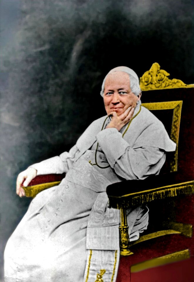 Pius IX (colorized)