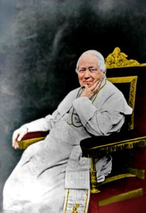 Pius IX (colorized) photo