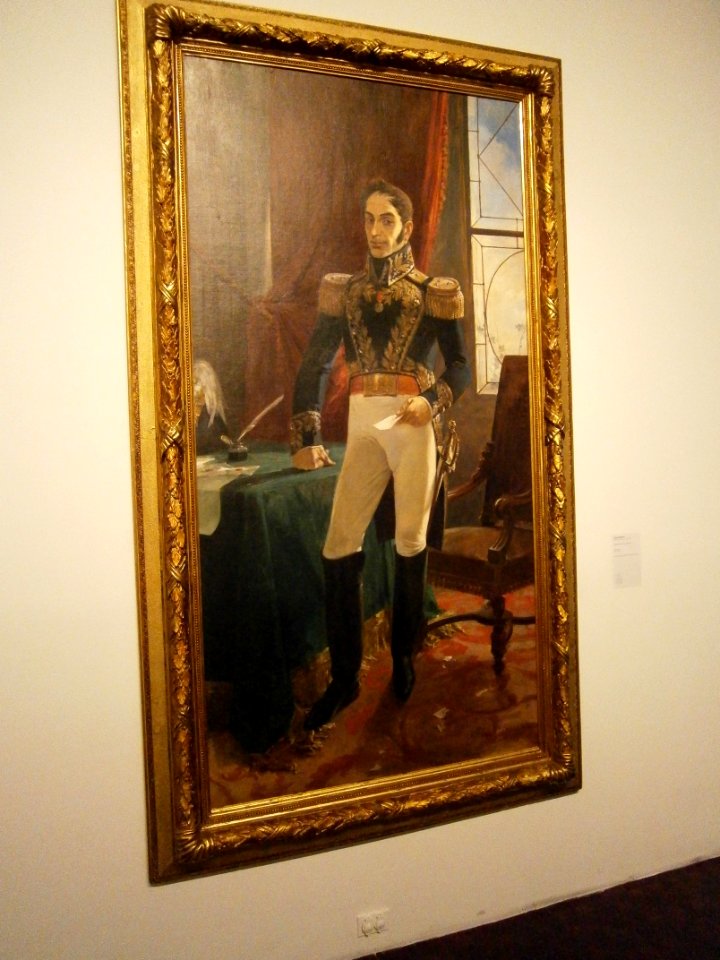 Pintura en La Galeria de Arte Nacional. Arturo Michelena