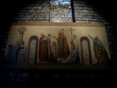Pintures Eduard Llorens i Masdéu al monestir de Ripoll 01