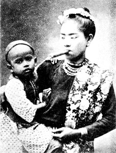 PSM V50 D048 A burmese mother and her child