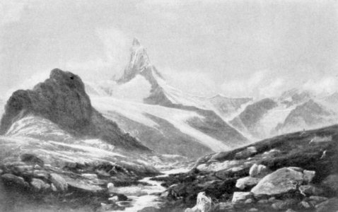 PSM V53 D041 Matterhorn plateau and valley photo
