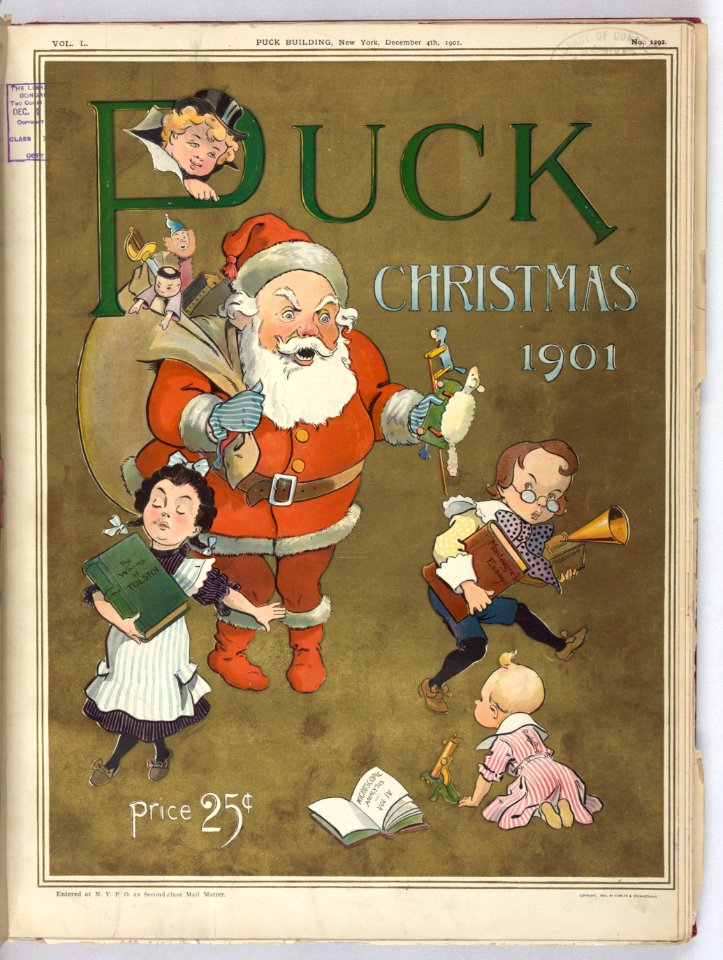 Puck Christmas 1901 LCCN2010651489
