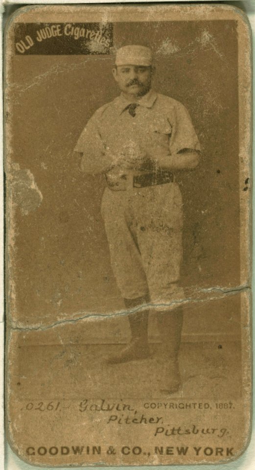 Pud Galvin, Pittsburgh Alleghenys, baseball card portrait LCCN2007686935