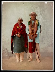 Pueblo Indians. Jose Jesus and wife LOC ds.10828