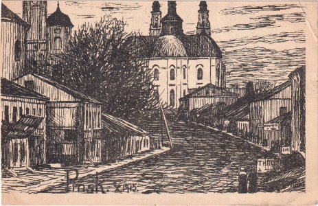 Pinsk, Vialikaja-Franciškanskaja. Пінск, Вялікая-Францішканская (10.1915)