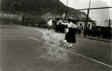 Pistas de tenis en las antiguas pistas de San Sebastián (2 de 12) - Fondo Car-Kutxa Fototeka