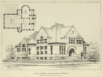 Public library, Kalamazoo, Michigan - Patton & Fisher, Architects, Chicago. LCCN2007682658