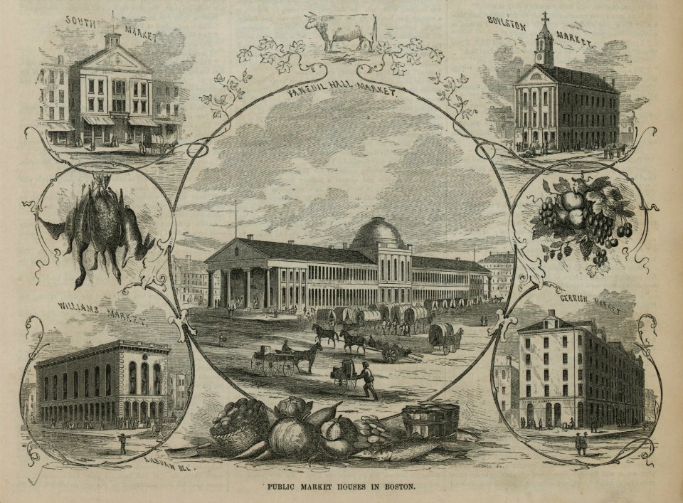 Public market houses in Boston - Kilburn, del ; Tarbell, sc. LCCN2006686199