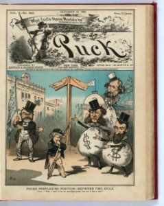 Puck's perplexing position - between two evils - D.K. LCCN2012647291