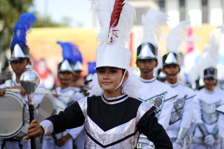 Woman uniform festival