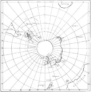 PSM V50 D343 Map of the antarctic tract photo