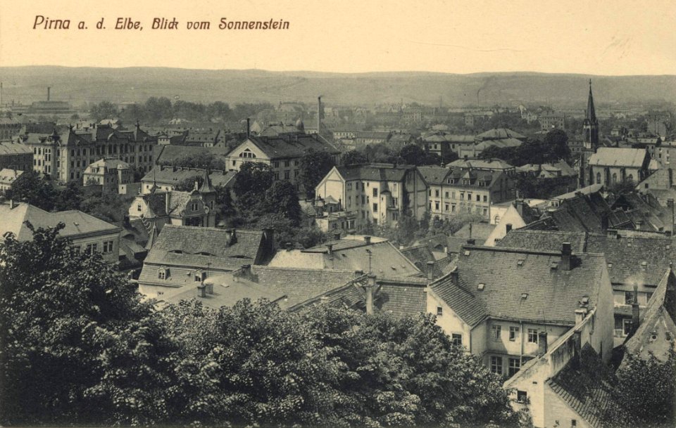 Pirna, Sachsen - Blick vom Sonnenstein (2) (Zeno Ansichtskarten)