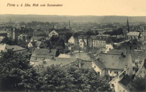 Pirna, Sachsen - Blick vom Sonnenstein (2) (Zeno Ansichtskarten)