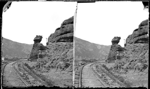 Pulpit Rock, mouth of Echo Canyon. Summit County, Utah - NARA - 517323