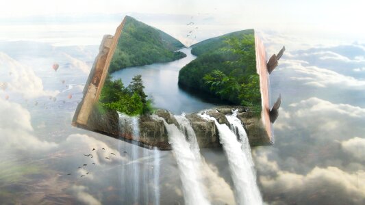 Book paradise photoshop