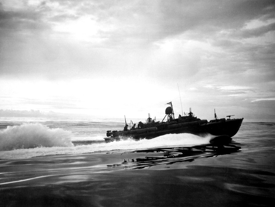 PT's patrolling off coast of New Guinea