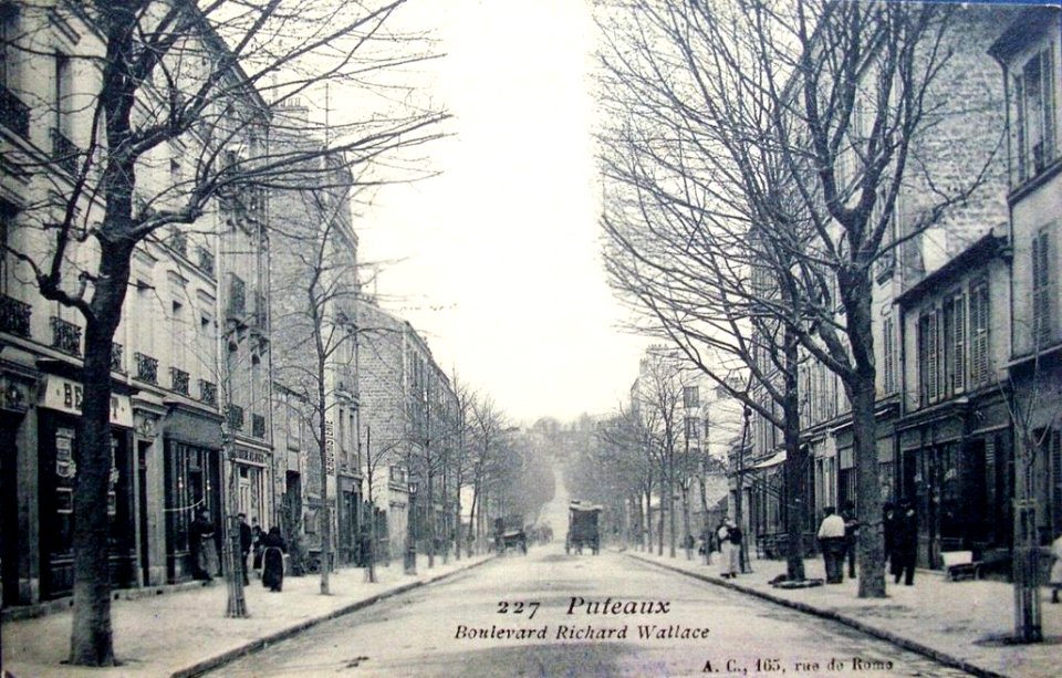 Puteaux.Boulevard Richard-Wallace.Fiacre