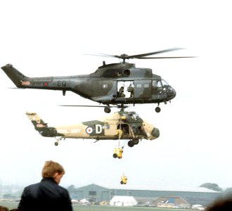 PumaHC1 WessexHU5 Farnborough1982