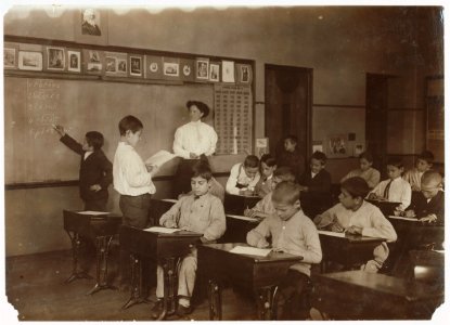 Pupil, Teachers of the Steamer Class in the Washington School. LOC nclc.04566